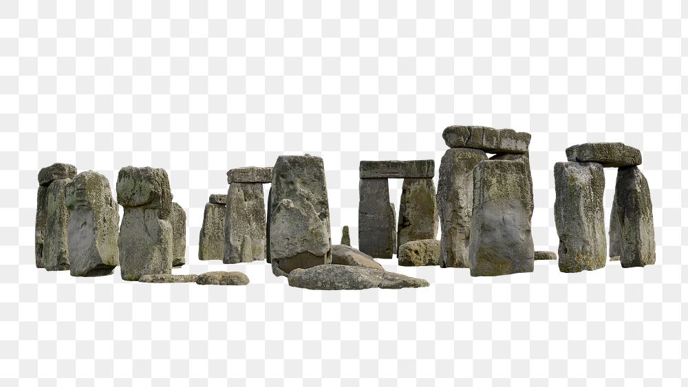 Stonehenge png sticker, UK's historical attraction  on transparent background