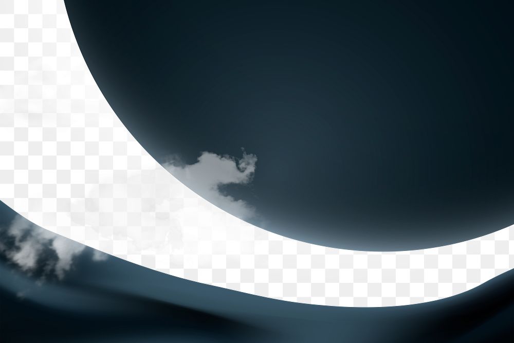 Futuristic galaxy border background png in gray minimal style