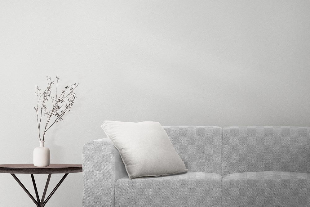 Furniture png transparent mockup minimal contemporary interior design