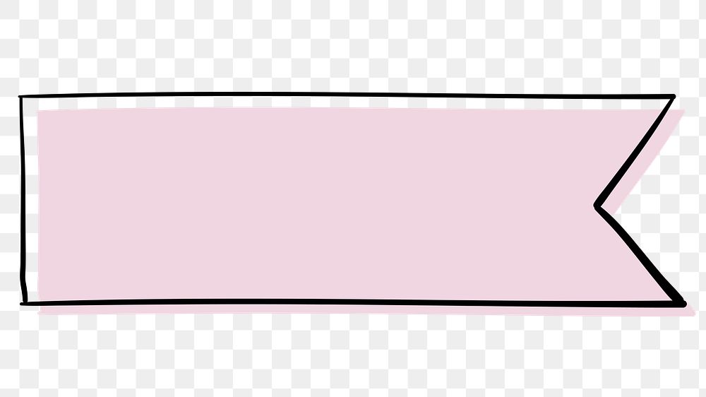 Png sticky note in pastel arrow sticky notes element in hand drawn style