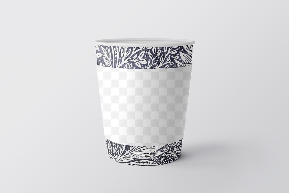Png paper cup mockup transparent