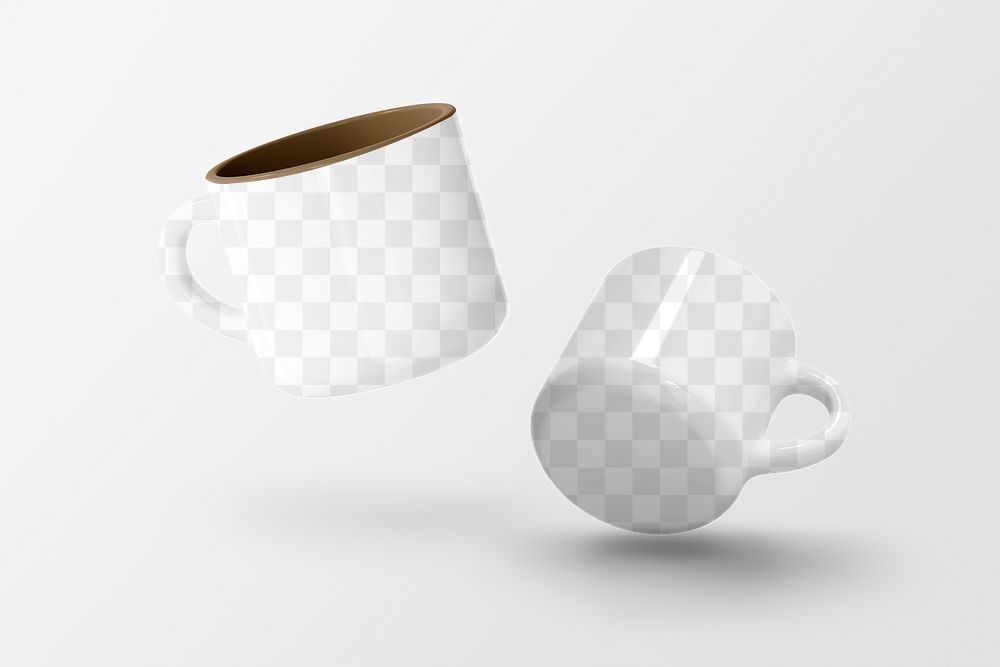 Mug mockup transparent png, hot drink