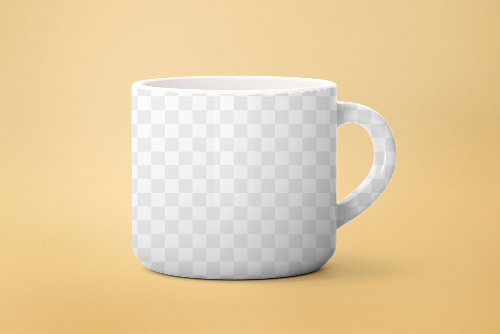 Mug mockup png transparent design, hot drink