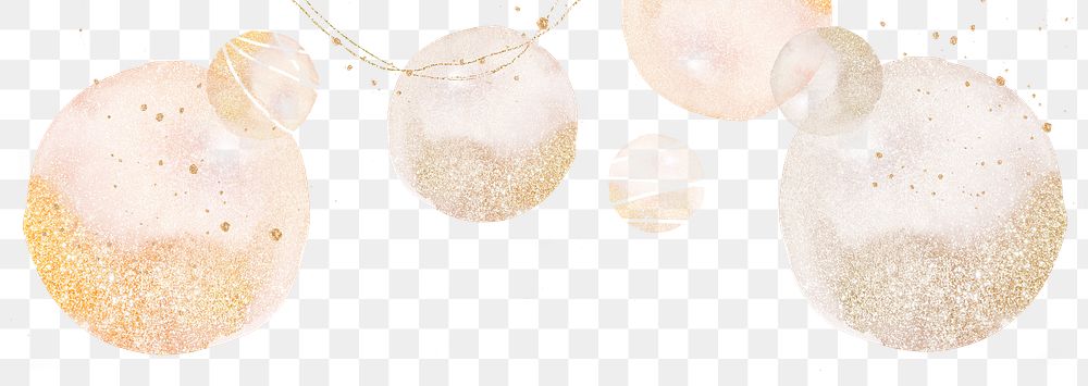 Christmas ball png pink watercolor graphic