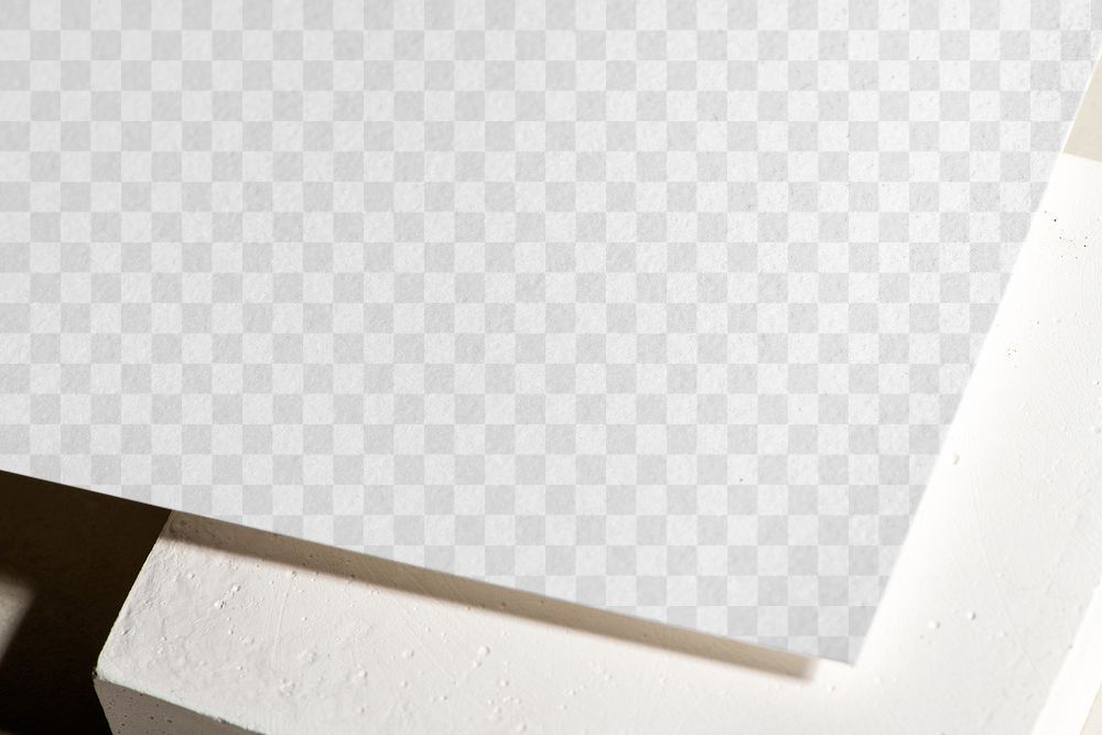 Blank paper png for letterhead, on white background