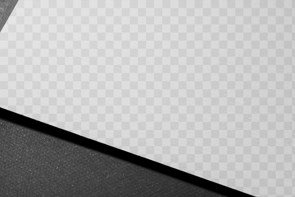 Blank paper png for letterhead, on black background