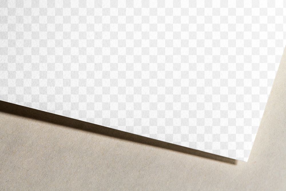 Blank paper png for letterhead, on white background