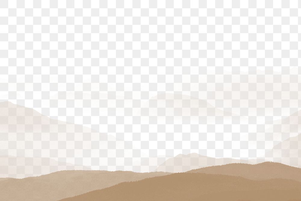 Png landscape background, nature, transparent design