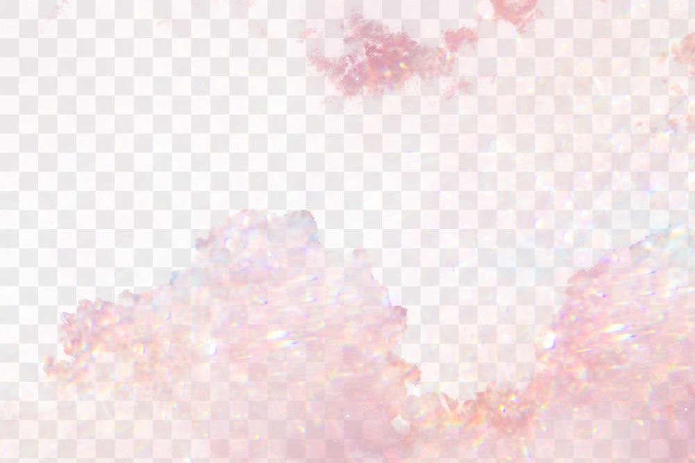 Aesthetic png cloud background, sparkle transparent design