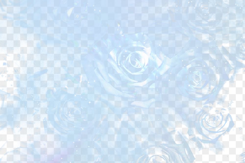 Aesthetic png rose background, floral transparent design