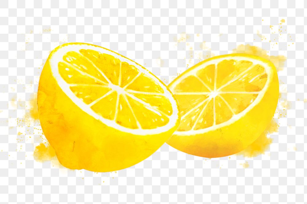 Lemon png clipart, fruit sticker on transparent background