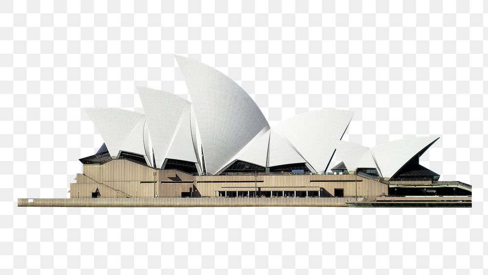Sydney Opera House png clipart, Australia's famous landmark, transparent background