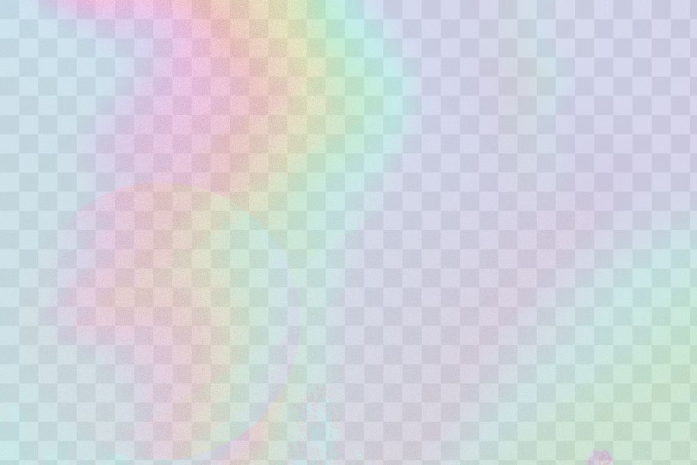Colorful iridescent png overlay, transparent background