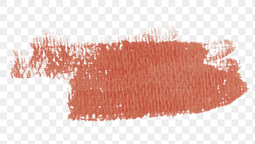 Orange watercolor png brush stroke texture clipart, transparent background