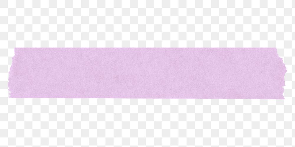 Purple washi tape png sticker, ripped paper with texture on transparent background