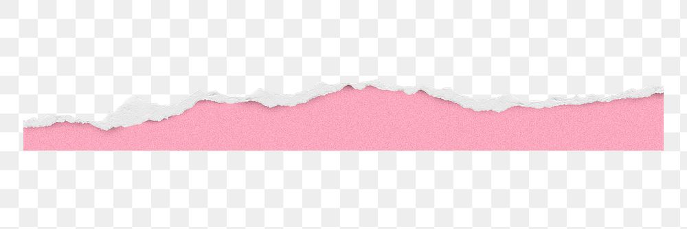 PNG ripped pink paper, collage element, transparent background