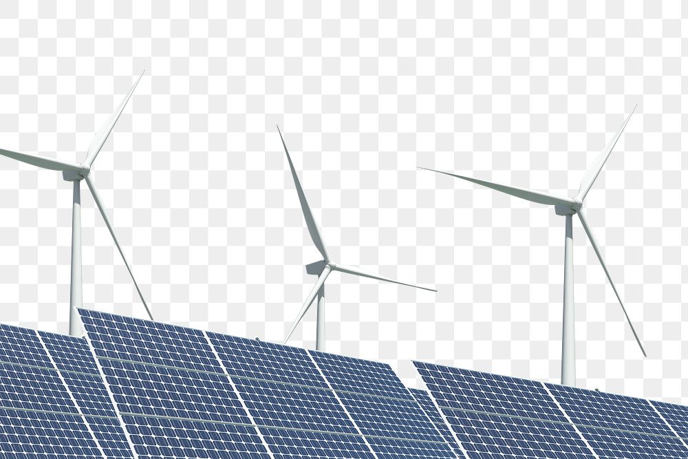 Alternative energy png, transparent background