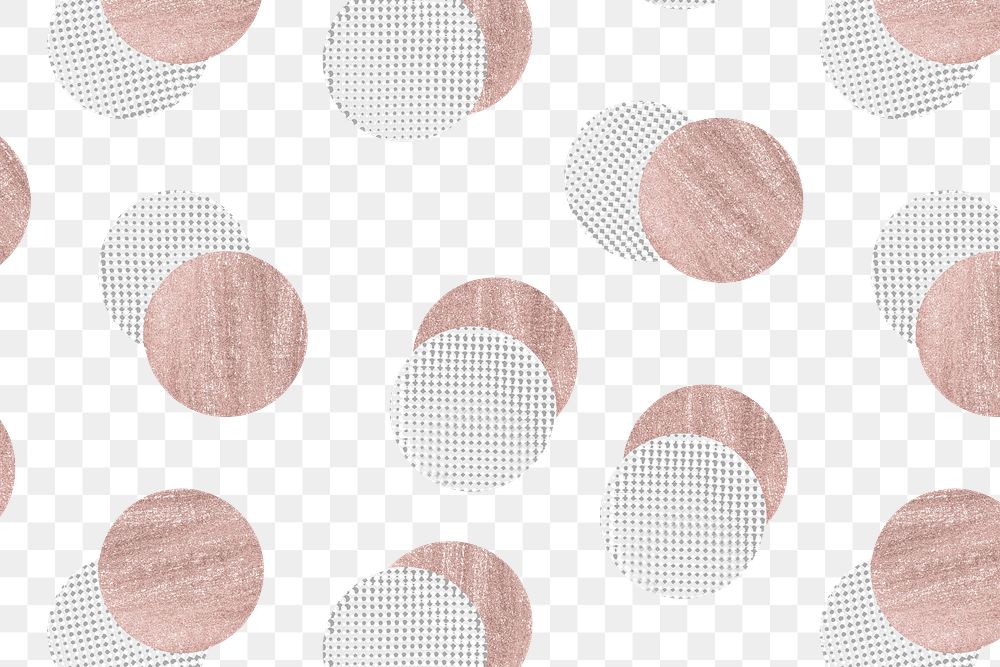 Round copper pattern vintage transparent png design remix from original artwork.