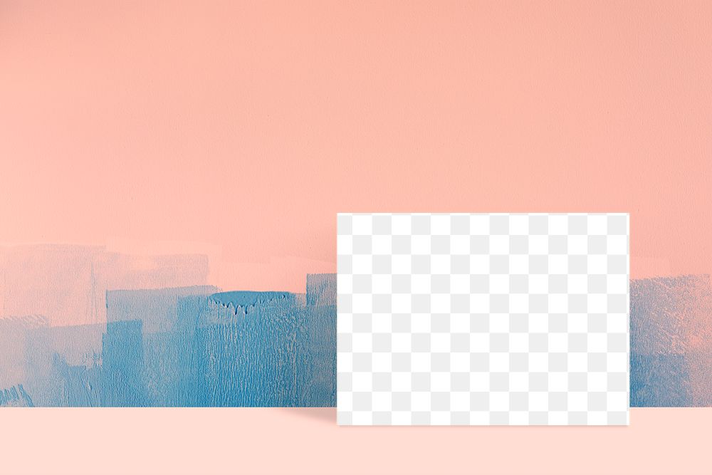 Rectangle frame on a pink background