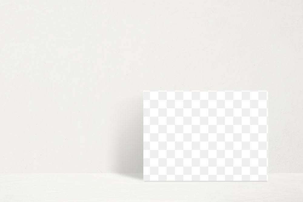 Rectangle frame mockup on a white background 