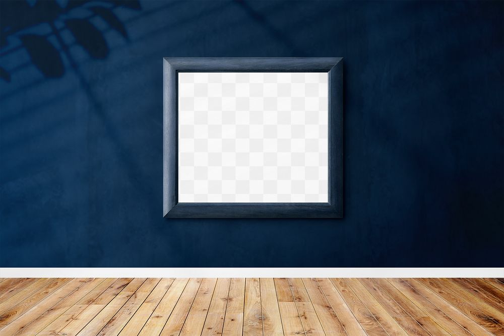 Bluish gray picture frame mockup | Free PNG Mockup - rawpixel