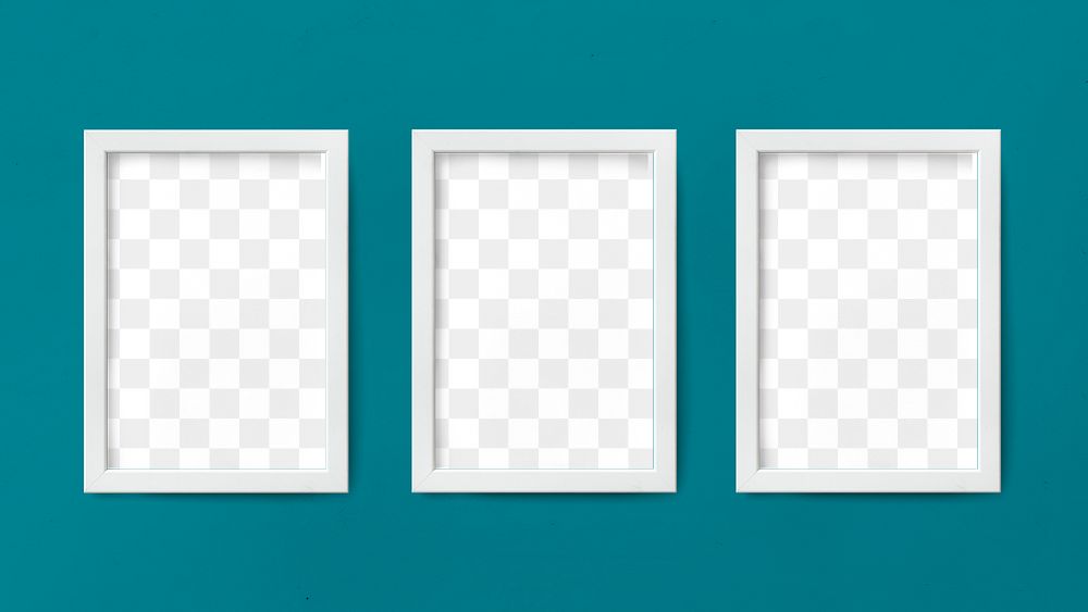 White picture frame mockup hanging Free PNG rawpixel