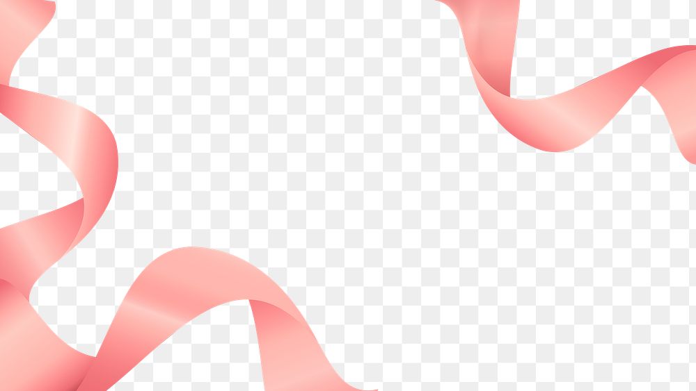 Pink swirly abstract line design element