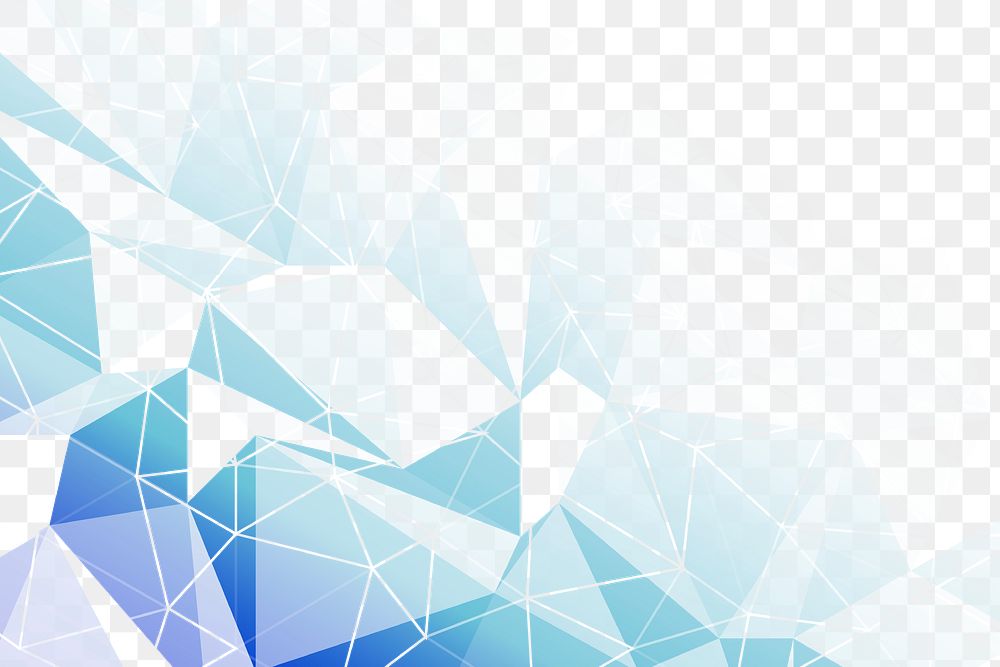 Blue geometric background design element | Premium PNG - rawpixel