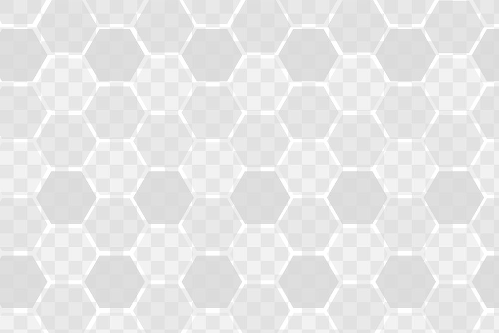 Gray hexagonal patterned background design element