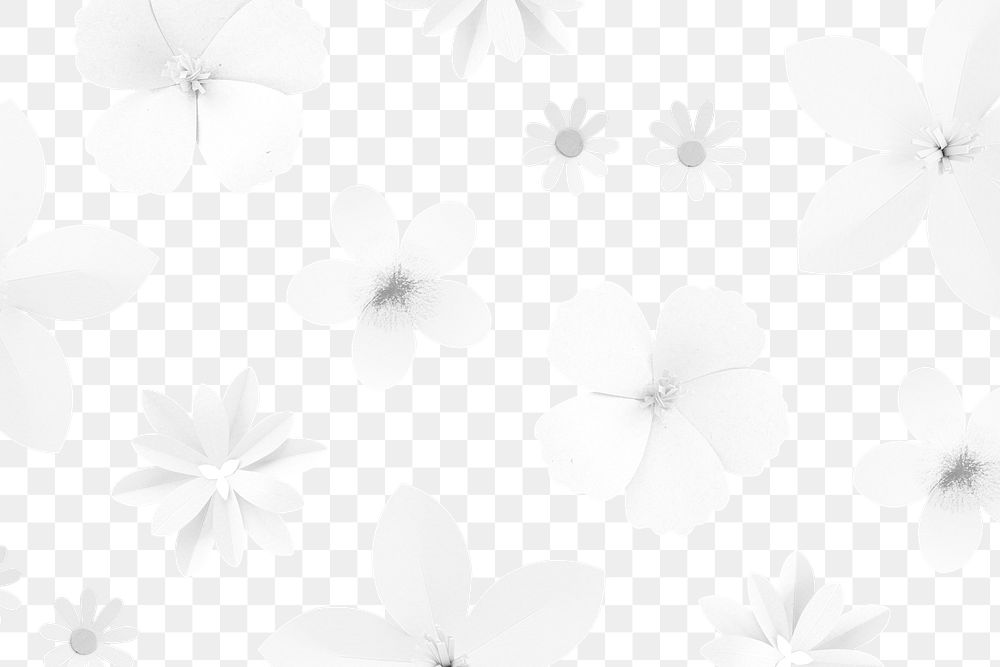White floral background design element 