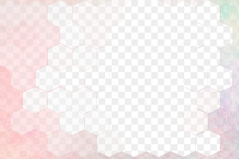 Pastel hexagon patterned background design element