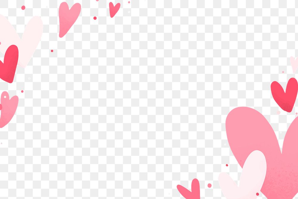 Heart patterned frame design element