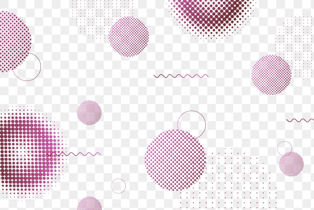 Pink Memphis patterned background