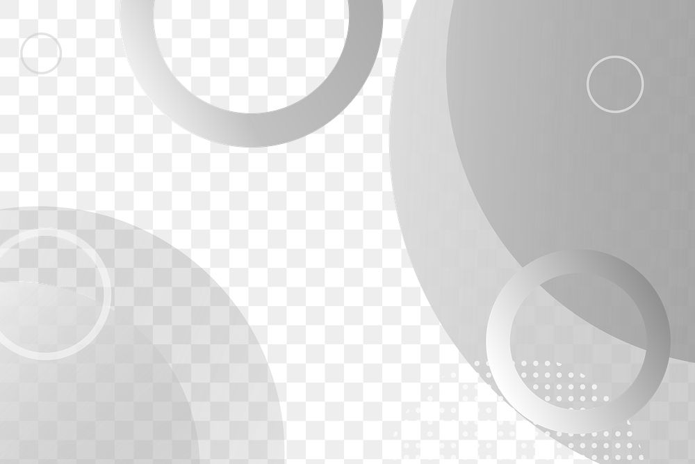 Gradient gray Memphis patterned background design element