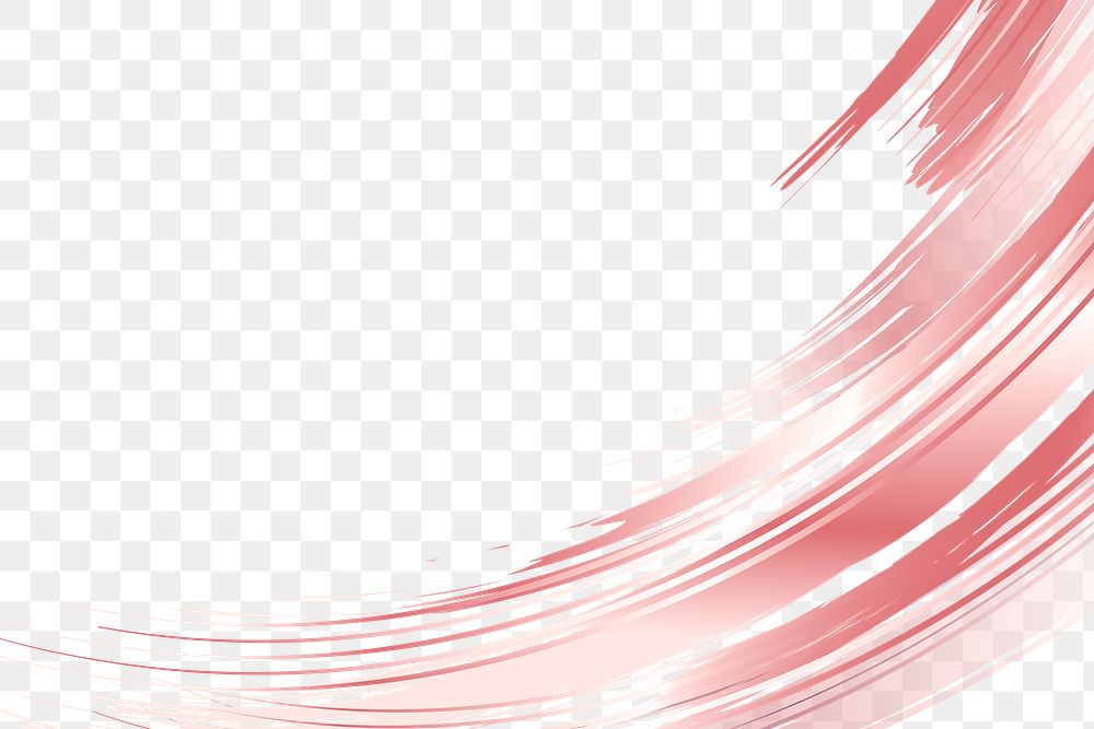 Pink brush stroke design element