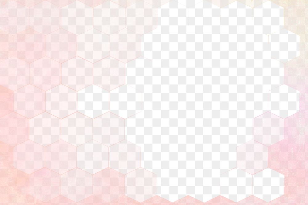 Pink hexagon patterned background design element