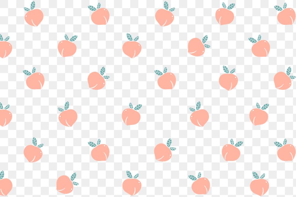 Hand drawn peach patterned background design element
