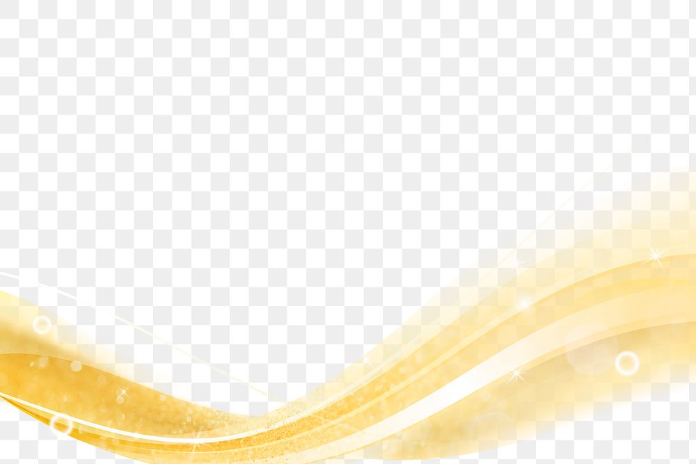 Gold curve frame template design element