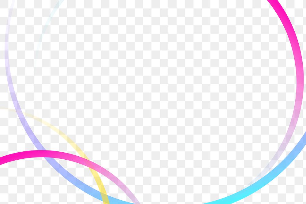 Round gradient frame design element