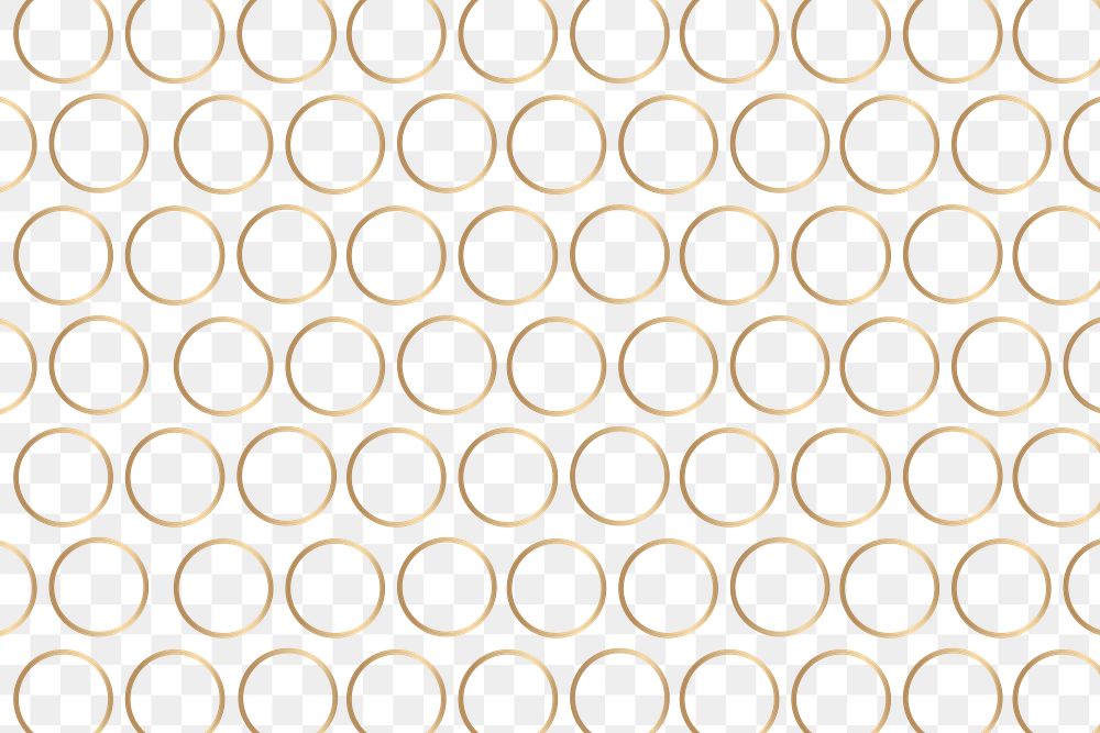 Gold circle patterned background design element