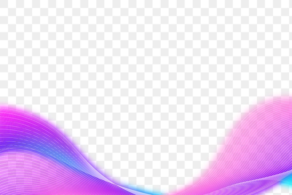 Purple neon synthwave border design element