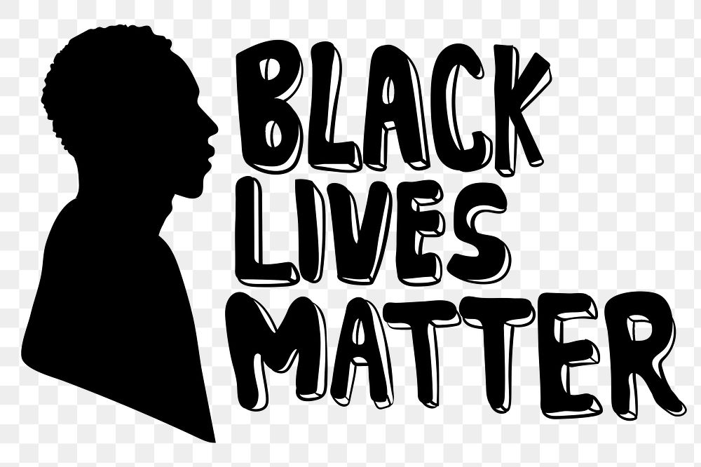 Black lives matter awareness social template design element 