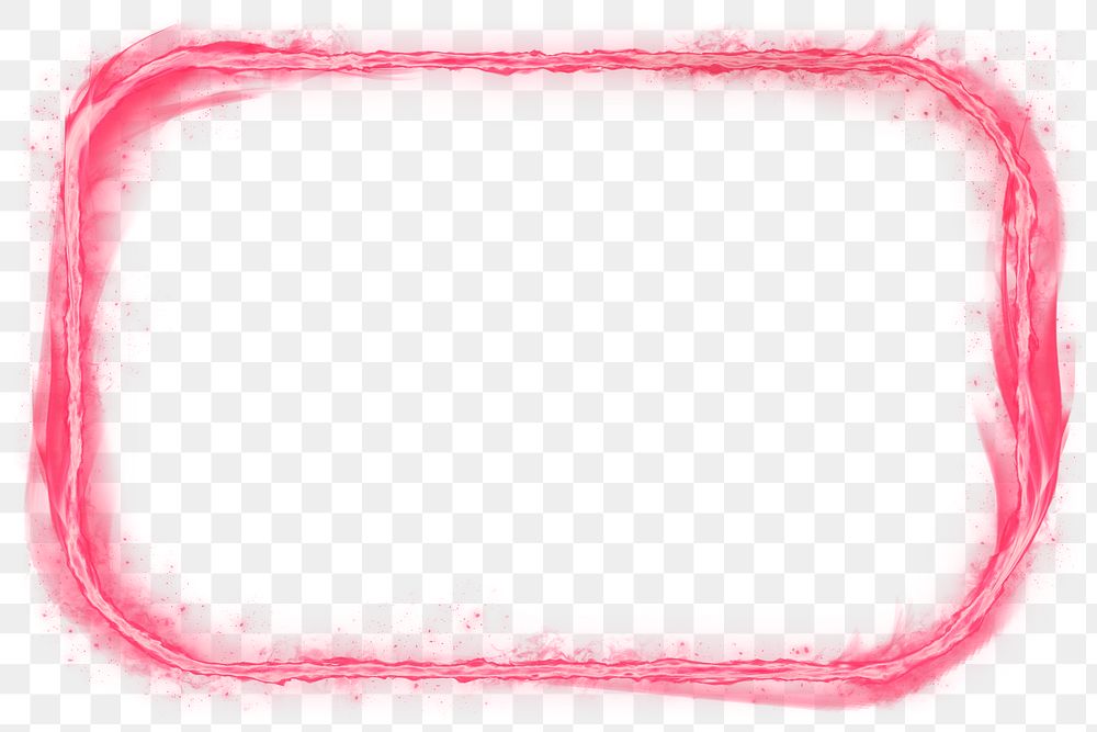 Png pink rounded rectangle fire frame