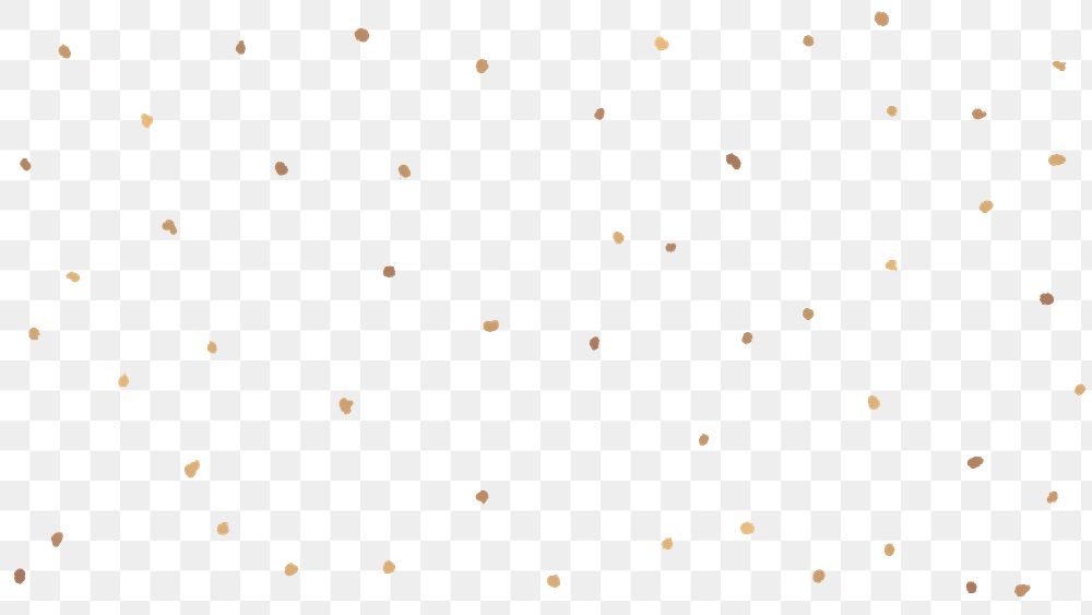 Sparkling gold polka dots png transparent background festive wallpaper