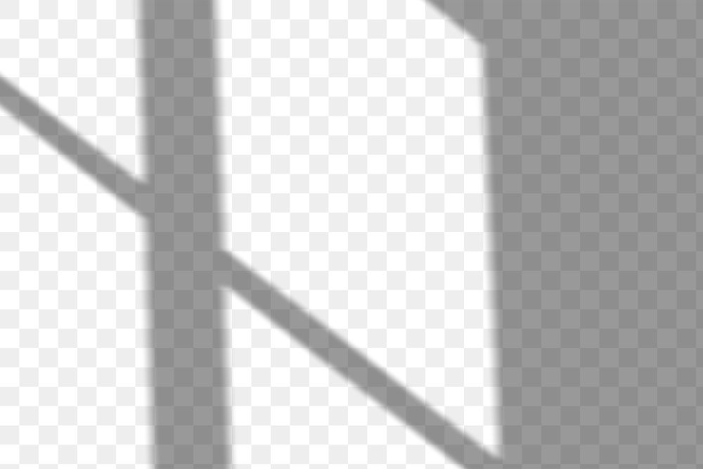 PNG window shadow design element