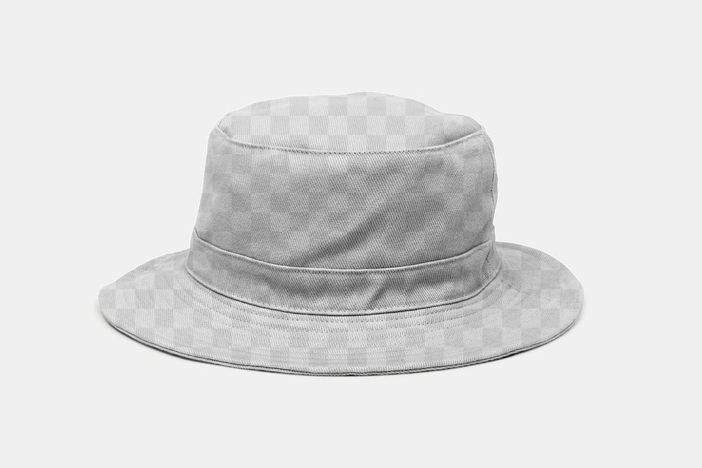 Png bucket hat transparent mockup unisex accessory