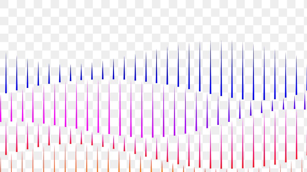 Music equalizer png border in colorful on transparent technology background
