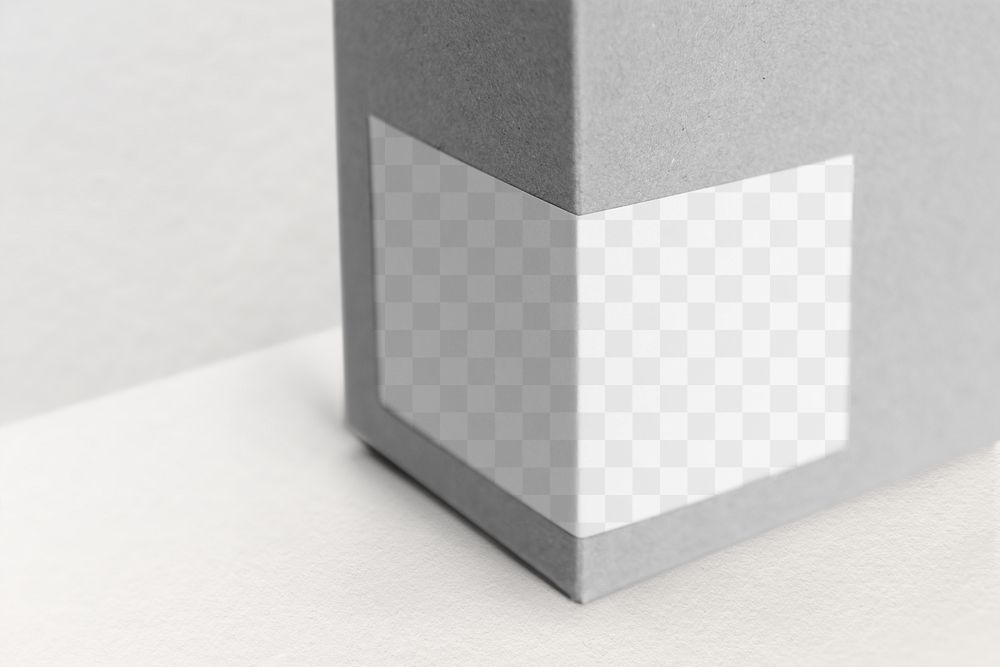 Box label mockup png minimal | Free PNG - rawpixel