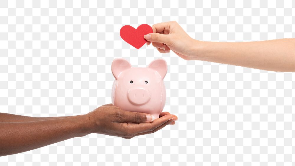 Png Piggy bank finance mockup savings concept