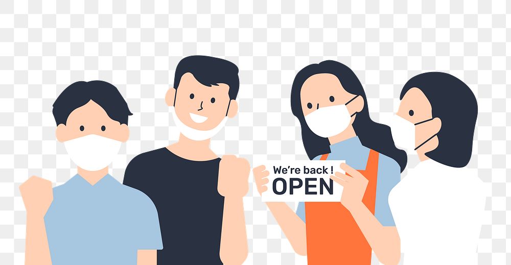 Shop open after lockdown png transparent background